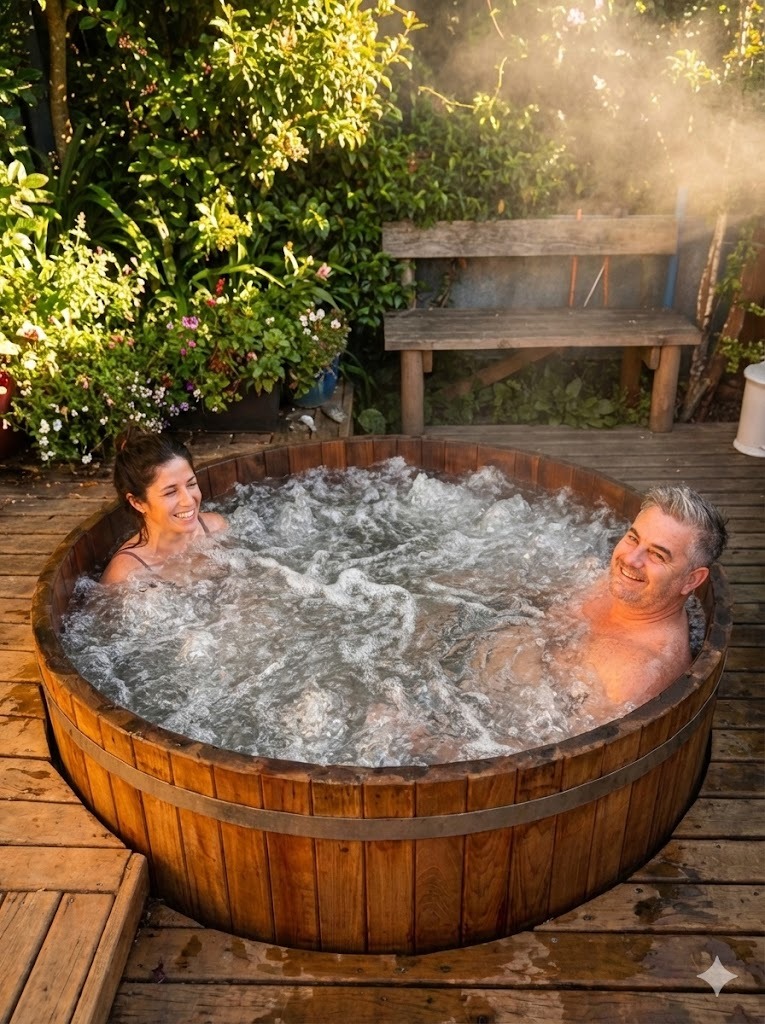 Relax privado con tinaja y sauna en Turismo Pewma, Futrono